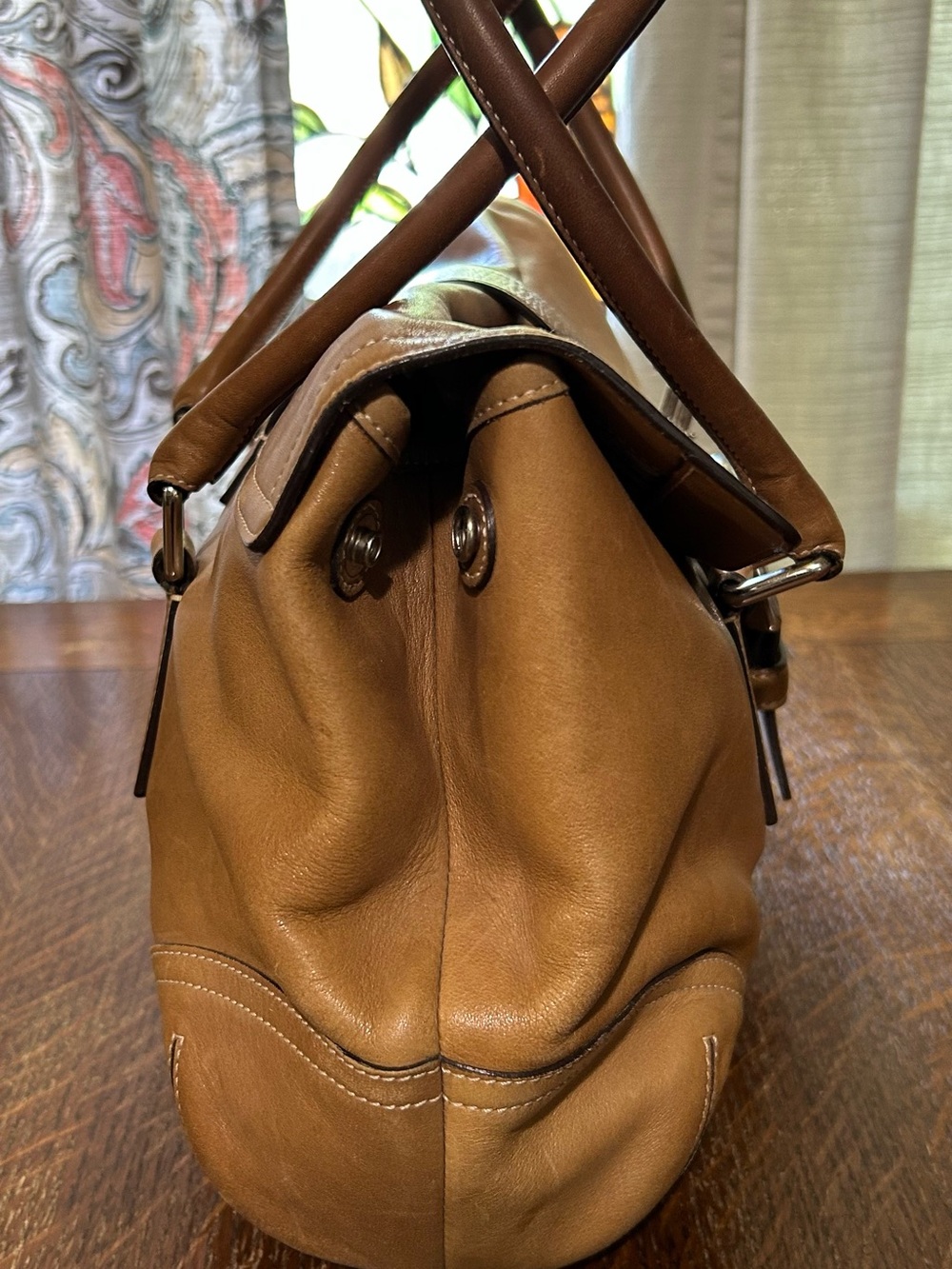 Coach Tan Leather F04S-9550 SoHo Beautiful Satchel Shoulder Bag - Picture 3 of 7